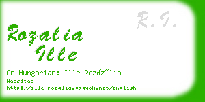 rozalia ille business card